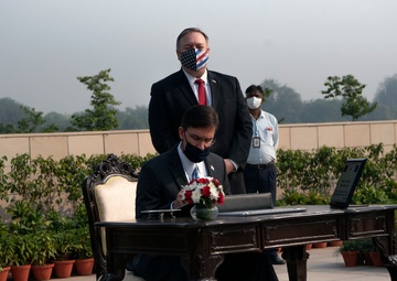 Secretary Pompeo, Esper Participate in 2+2 Ministerial in India