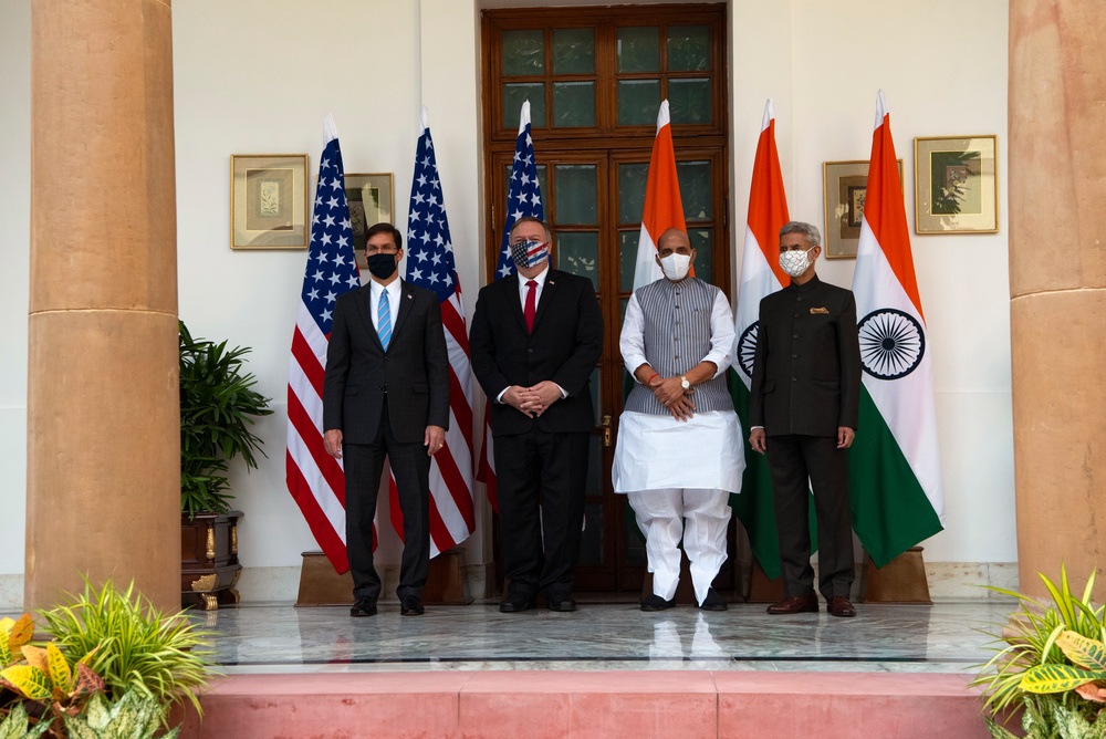 Secretary Pompeo, Esper Participate in 2+2 Ministerial in India