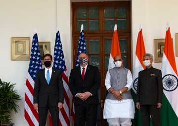 Secretary Pompeo, Esper Participate in 2+2 Ministerial in India
