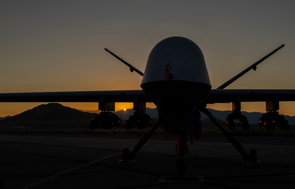 556 TES tests 8 hellfire missiles on MQ-9 Reaper