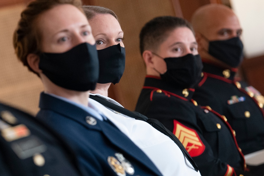 Secretary Esper Visits With Service Members in India