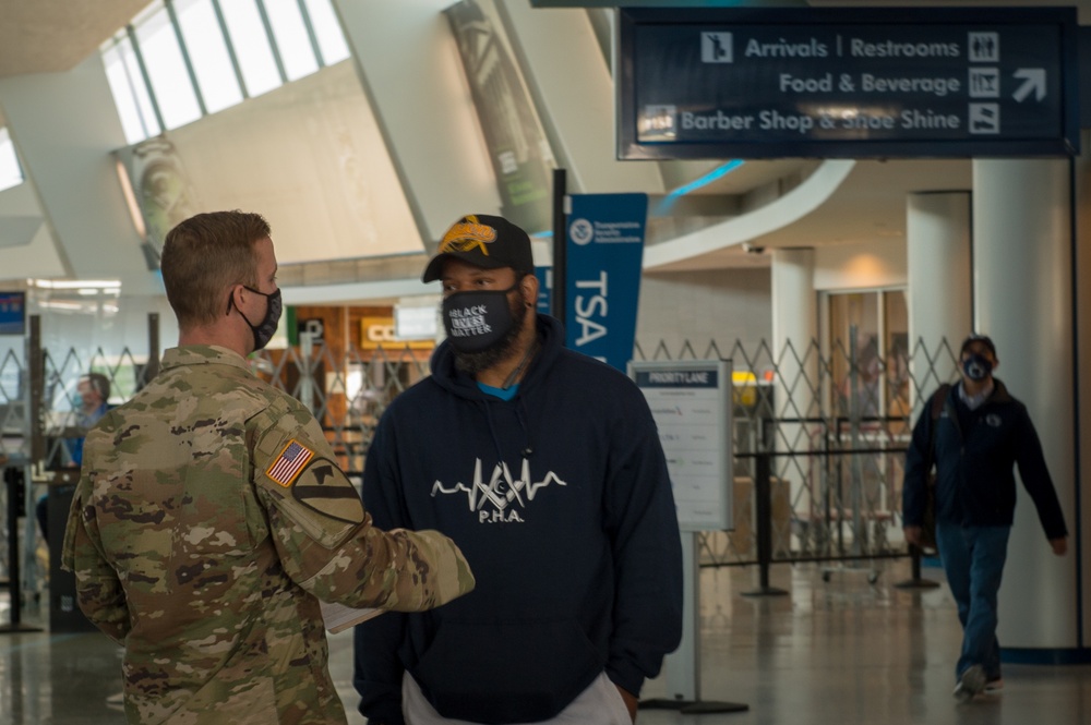 New York National Guard supports COVID-19 travel safety operations