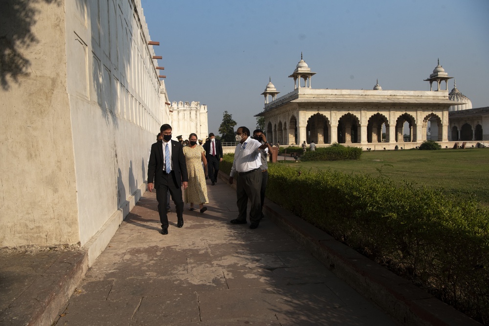 Secretary Esper Visits Red Fort Historic Site in India