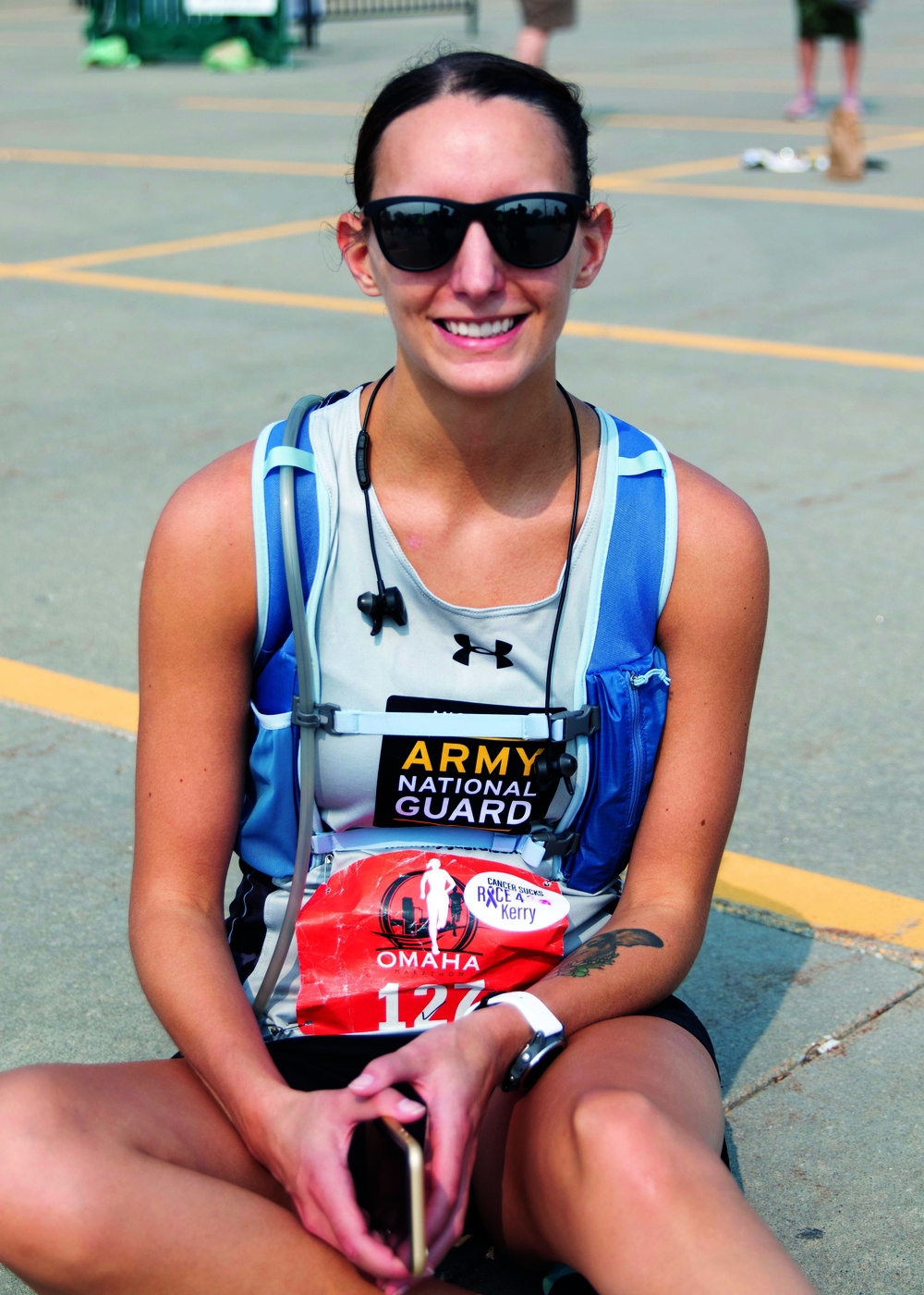 Michigan Soldiers running for their state in the 2020 National Guard marathon