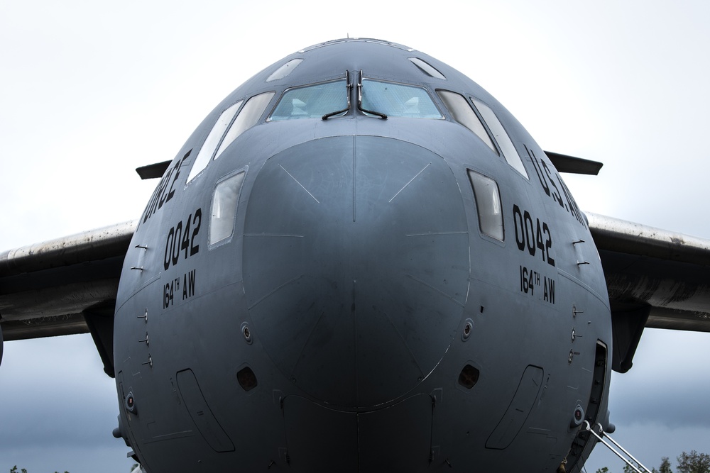 C-17 delivers cargo during Agile Flag 21-1