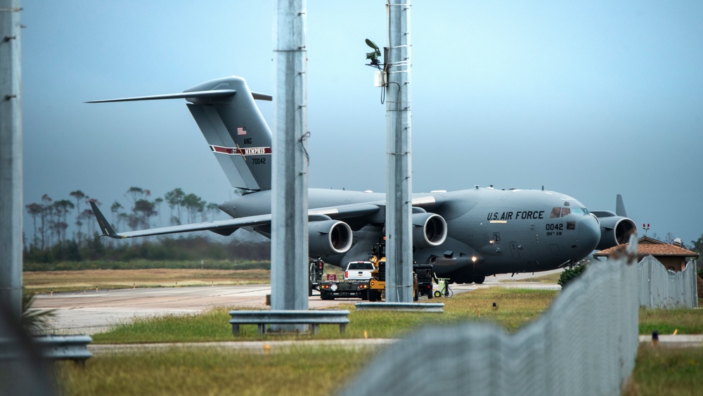 C-17 delivers cargo during Agile Flag 21-1
