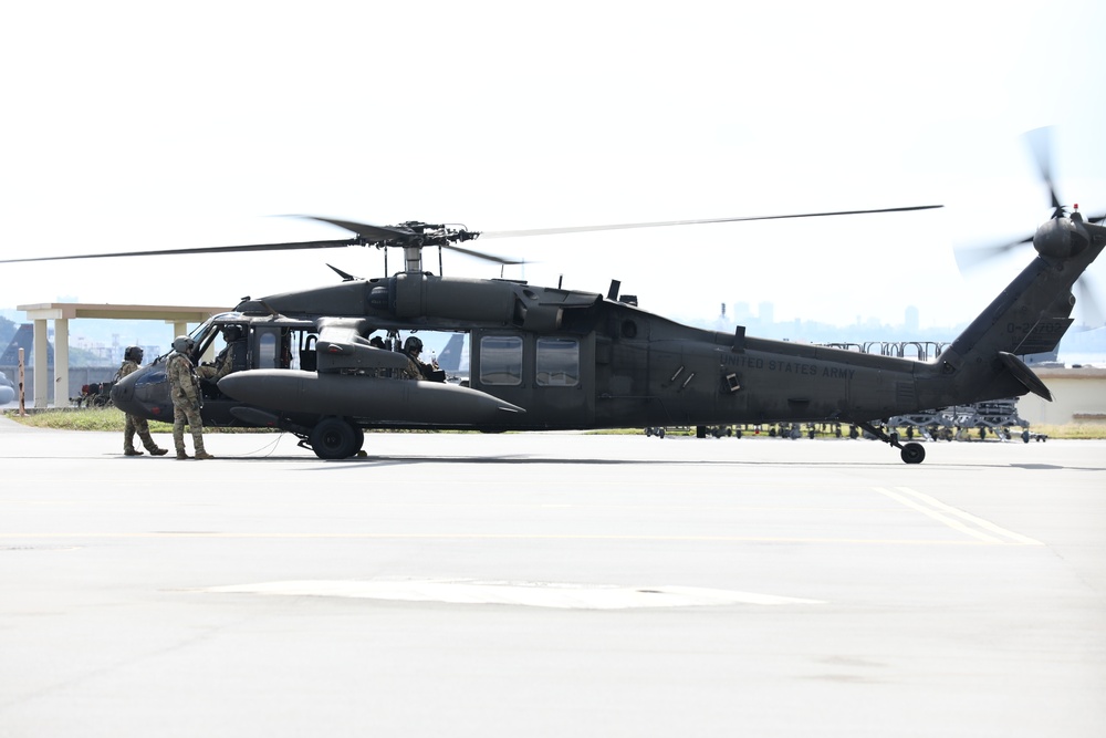 U.S. Army Aviation Battalion-Japan supports Special Operations Forces by High Altitude-Low Opening (HALO) operations into the southwest Japanese archipelago islands during exercise Orient Shield 21-1