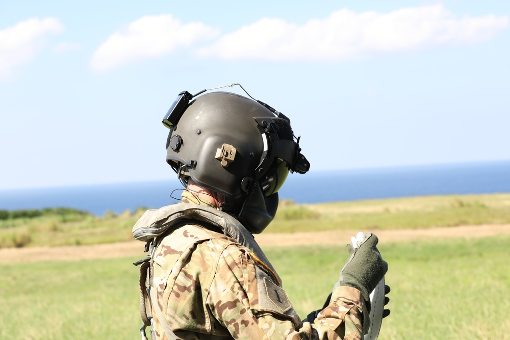 U.S. Army Aviation Battalion-Japan supports Special Operations Forces by High Altitude-Low Opening (HALO) operations into the southwest Japanese archipelago islands during exercise Orient Shield 21-1