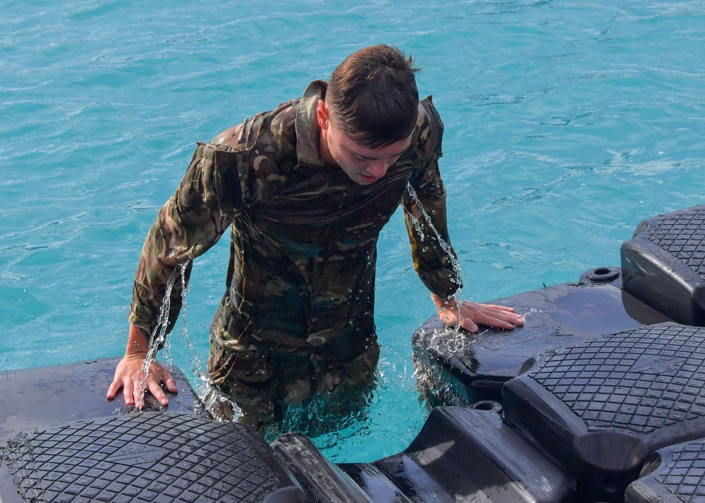 Diego Garcia U.K. Royal Marine Swim Test