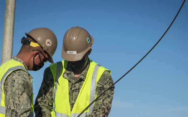 NMCB 133 Continues Enriquez Street Lighting Project