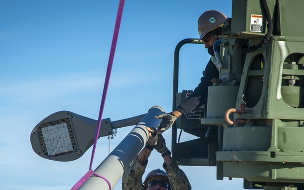 NMCB 133 Continues Enriquez Street Lighting Project