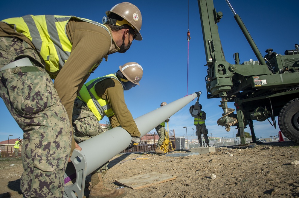 NMCB 133 Continues Enriquez Street Lighting Project NMCB 133 Continues Enriquez Street Lighting Project