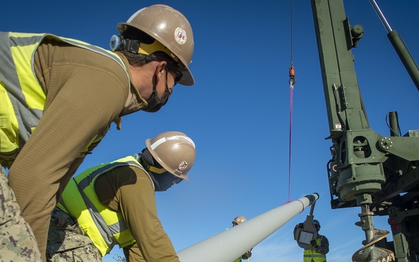 NMCB 133 Continues Enriquez Street Lighting Project