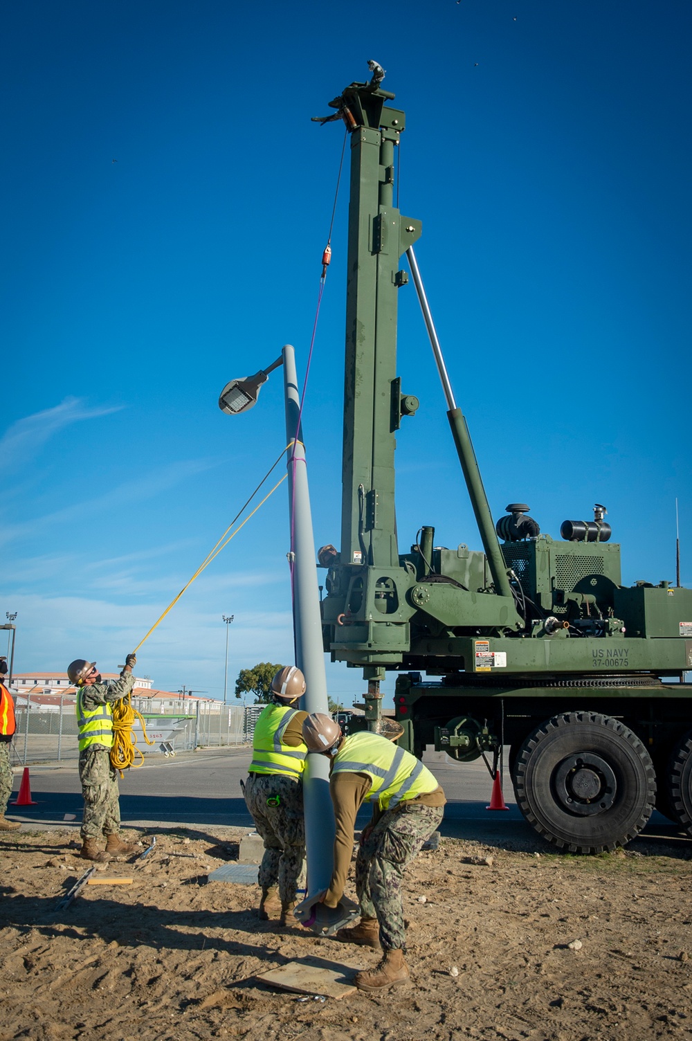NMCB 133 Continues Enriquez Street Lighting Project NMCB 133 Continues Enriquez Street Lighting Project