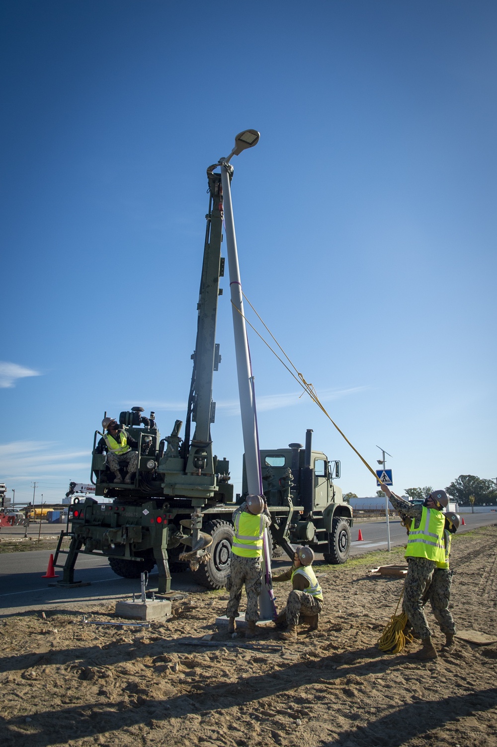NMCB 133 Continues Enriquez Street Lighting Project NMCB 133 Continues Enriquez Street Lighting Project