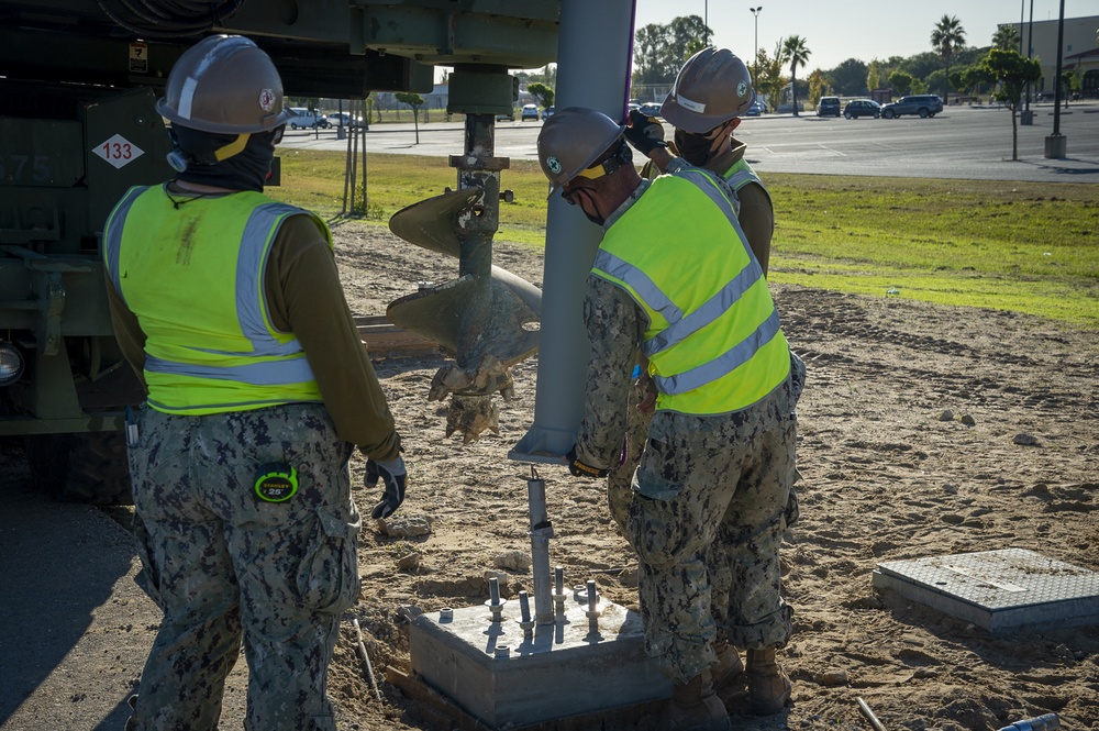 NMCB 133 Continues Enriquez Street Lighting Project NMCB 133 Continues Enriquez Street Lighting Project