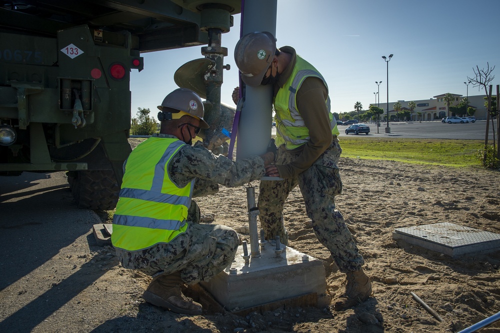 NMCB 133 Continues Enriquez Street Lighting Project NMCB 133 Continues Enriquez Street Lighting Project