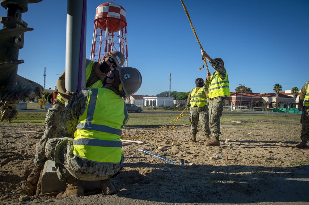 NMCB 133 Continues Enriquez Street Lighting Project NMCB 133 Continues Enriquez Street Lighting Project