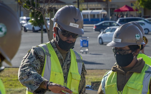 NMCB 133 Continues Enriquez Street Lighting Project