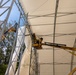 Seabees Construct Diego Garcia Tension Fabric Structure