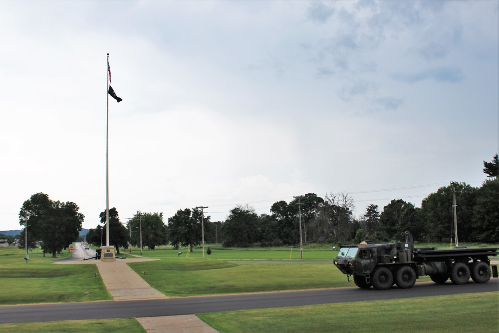 American Flag and Fort McCoy