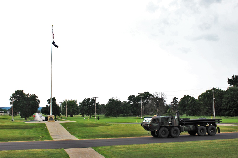 American Flag and Fort McCoy