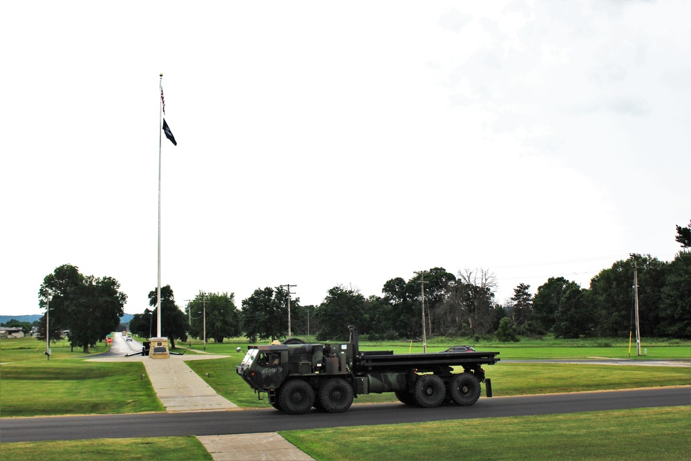 American Flag and Fort McCoy