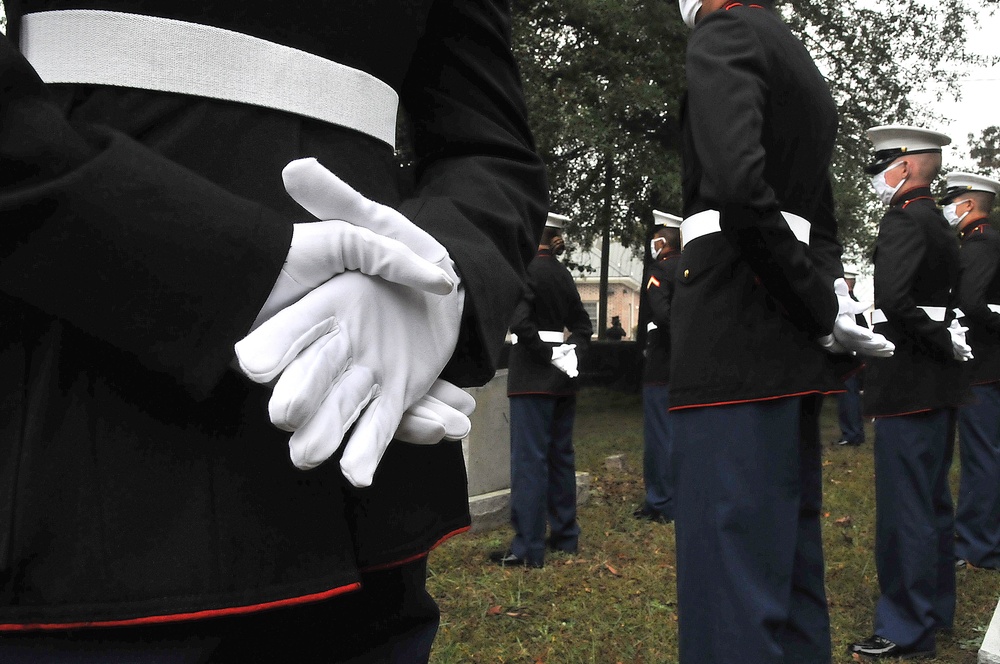 Dressing up tradition: COVID-19 prompts Marines to put polish on ‘Chesty’ Puller event