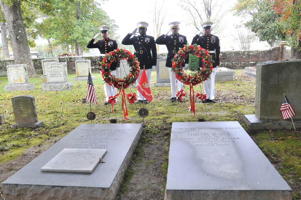 Dressing up tradition: COVID-19 prompts Marines to put polish on ‘Chesty’ Puller event