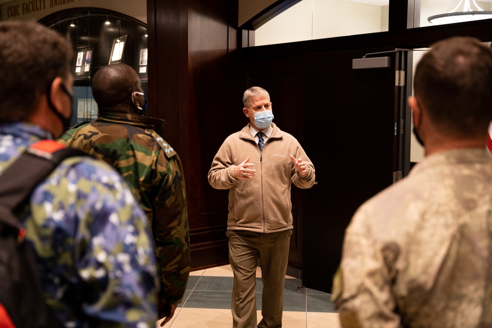 International military leaders tour Army University