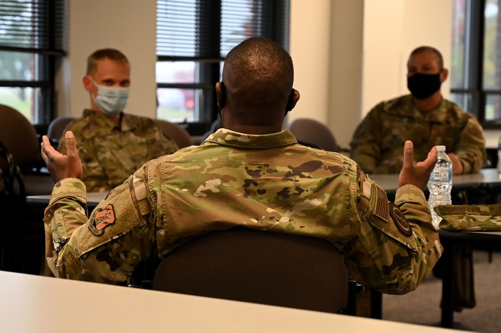 ANG Command Chief Master Sergeant Visits the 126th Air Refueling Wing