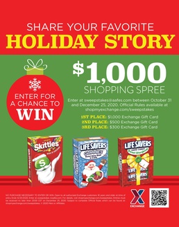 Sweet Holiday Memories Can Mean a $1,000 Gift Card in the Exchange’s Lifesavers Storybook Sweepstakes