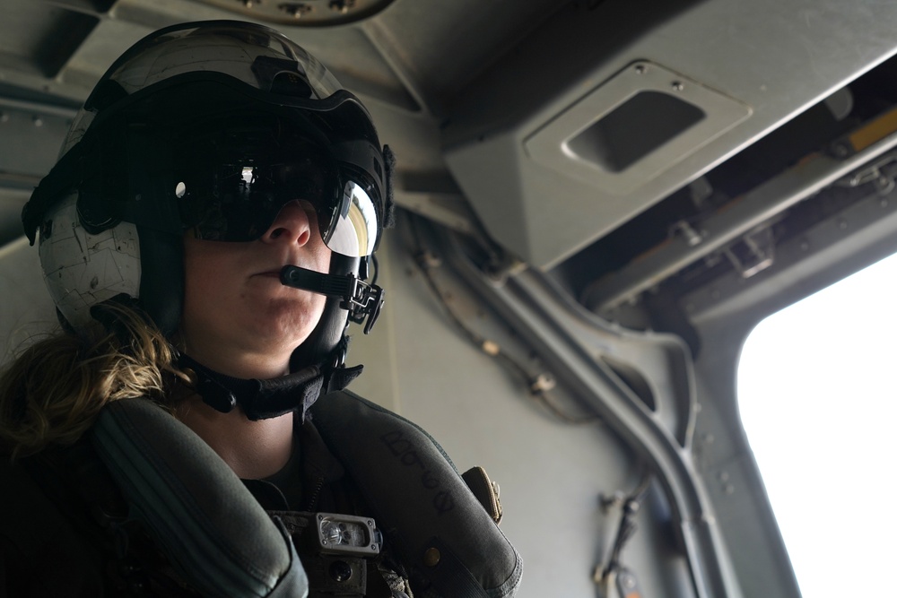 MV-22B Ospreys fly over Gulf Coast