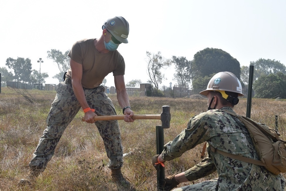 Naval Mobile Construction Battalion FOUR conducts a Field Training Exercise (FTX)