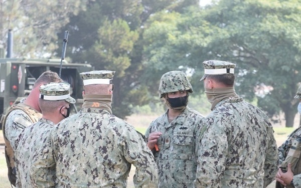 Naval Mobile Construction Battalion FOUR conducts a Field Training Exercise (FTX)