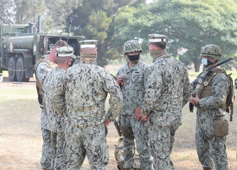 Naval Mobile Construction Battalion FOUR conducts a Field Training Exercise (FTX)