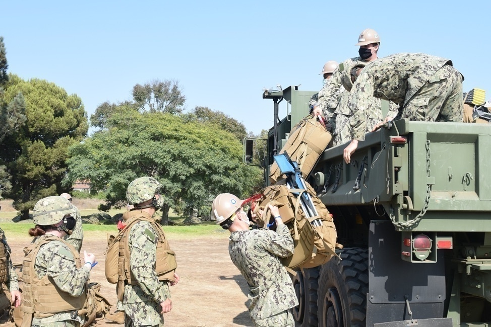 Naval Mobile Construction Battalion FOUR conducts a Field Training Exercise (FTX)