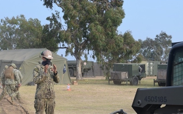 Naval Mobile Construction Battalion FOUR conducts a Field Training Exercise (FTX)