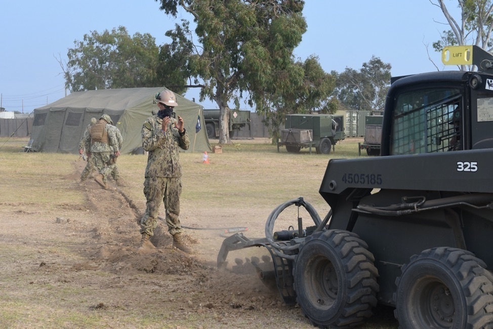 Naval Mobile Construction Battalion FOUR conducts a Field Training Exercise (FTX)