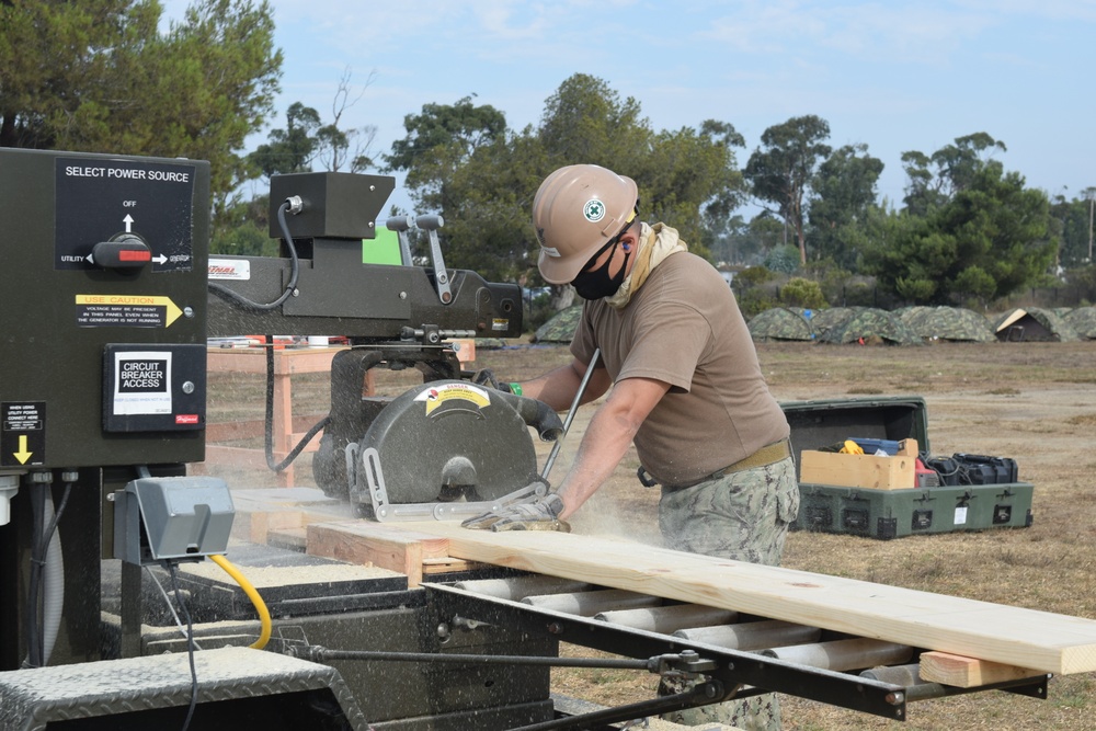 Naval Mobile Construction Battalion FOUR conducts a Field Training Exercise (FTX)