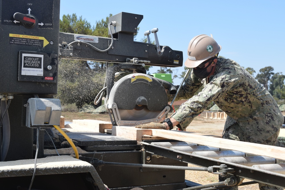 Naval Mobile Construction Battalion FOUR conducts a Field Training Exercise (FTX)