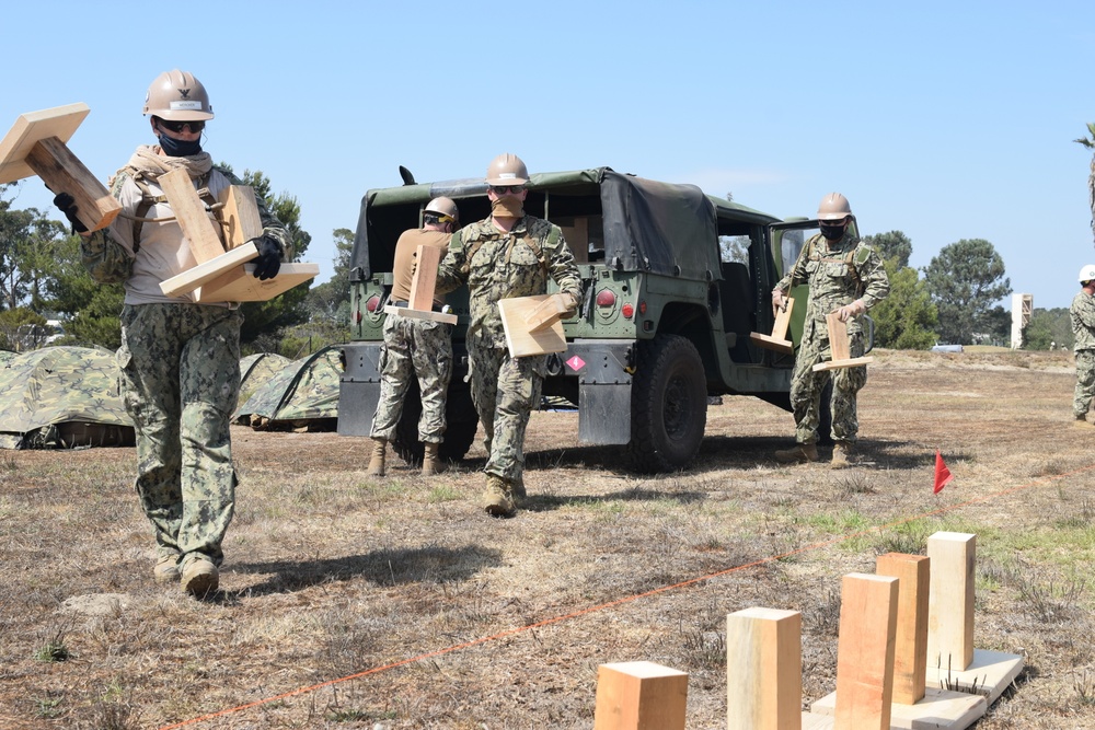 Naval Mobile Construction Battalion FOUR conducts a Field Training Exercise (FTX)