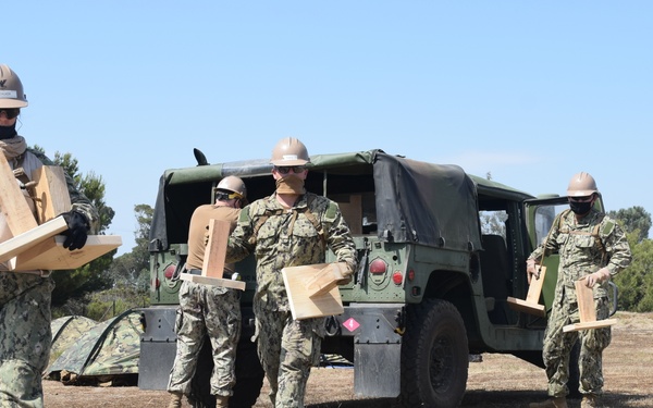 Naval Mobile Construction Battalion FOUR conducts a Field Training Exercise (FTX)