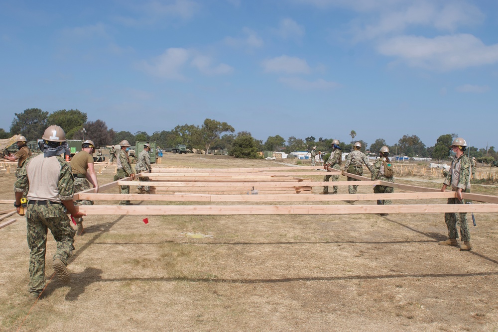 Naval Mobile Construction Battalion FOUR conducts a Field Training Exercise (FTX)