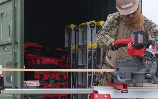 Naval Mobile Construction Battalion FOUR conducts a Field Training Exercise (FTX)