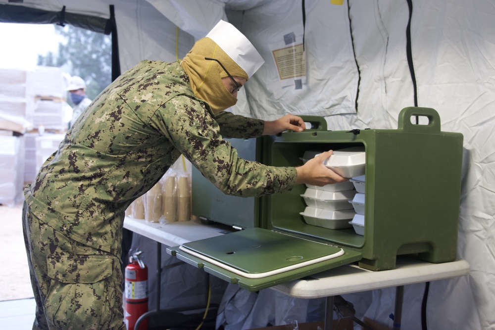 Naval Mobile Construction Battalion FOUR conducts a Field Training Exercise (FTX)