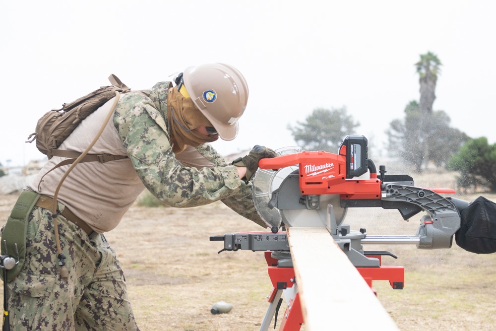 Naval Mobile Construction Battalion FOUR conducts a Field Training Exercise (FTX)