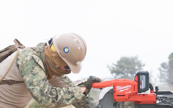 Naval Mobile Construction Battalion FOUR conducts a Field Training Exercise (FTX)