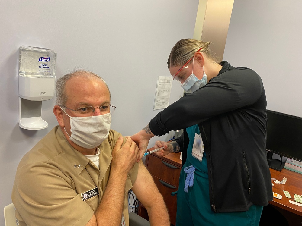 Navy's Top Doc Gets His Flu Shot