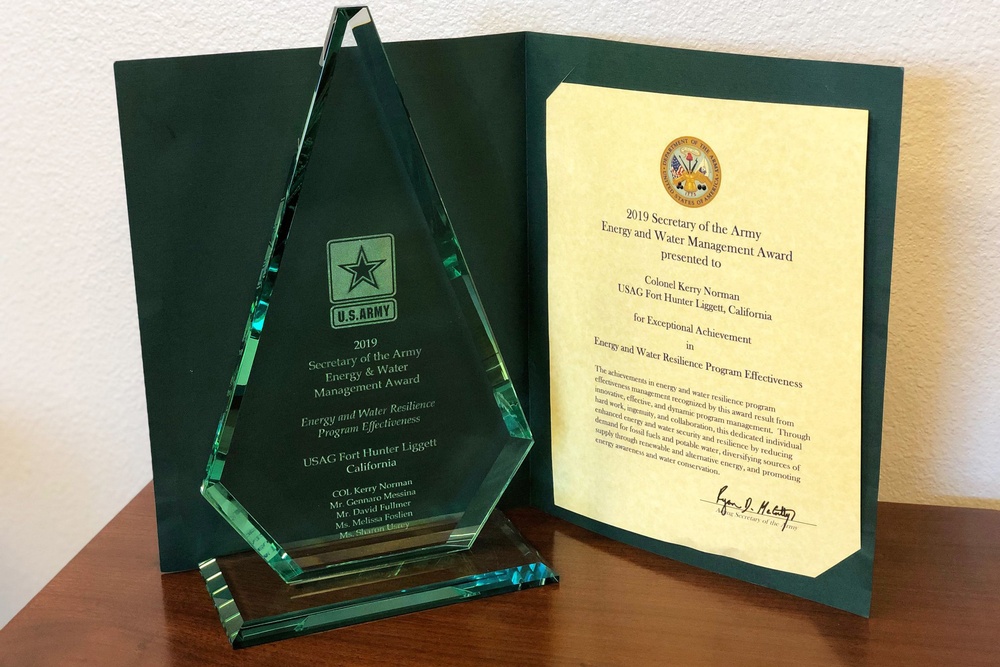 Fort Hunter Liggett Energy and Water Management Award
